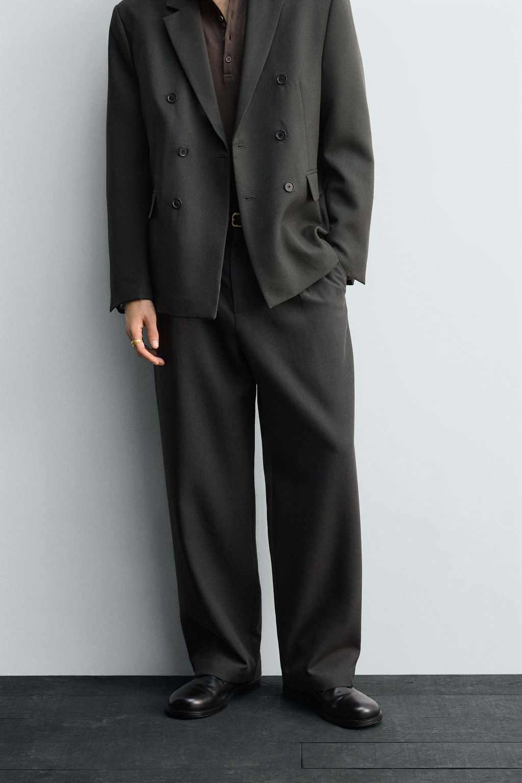 LIMITED EDITION 100% WOOL SUIT TROUSERS - Zara фото 2