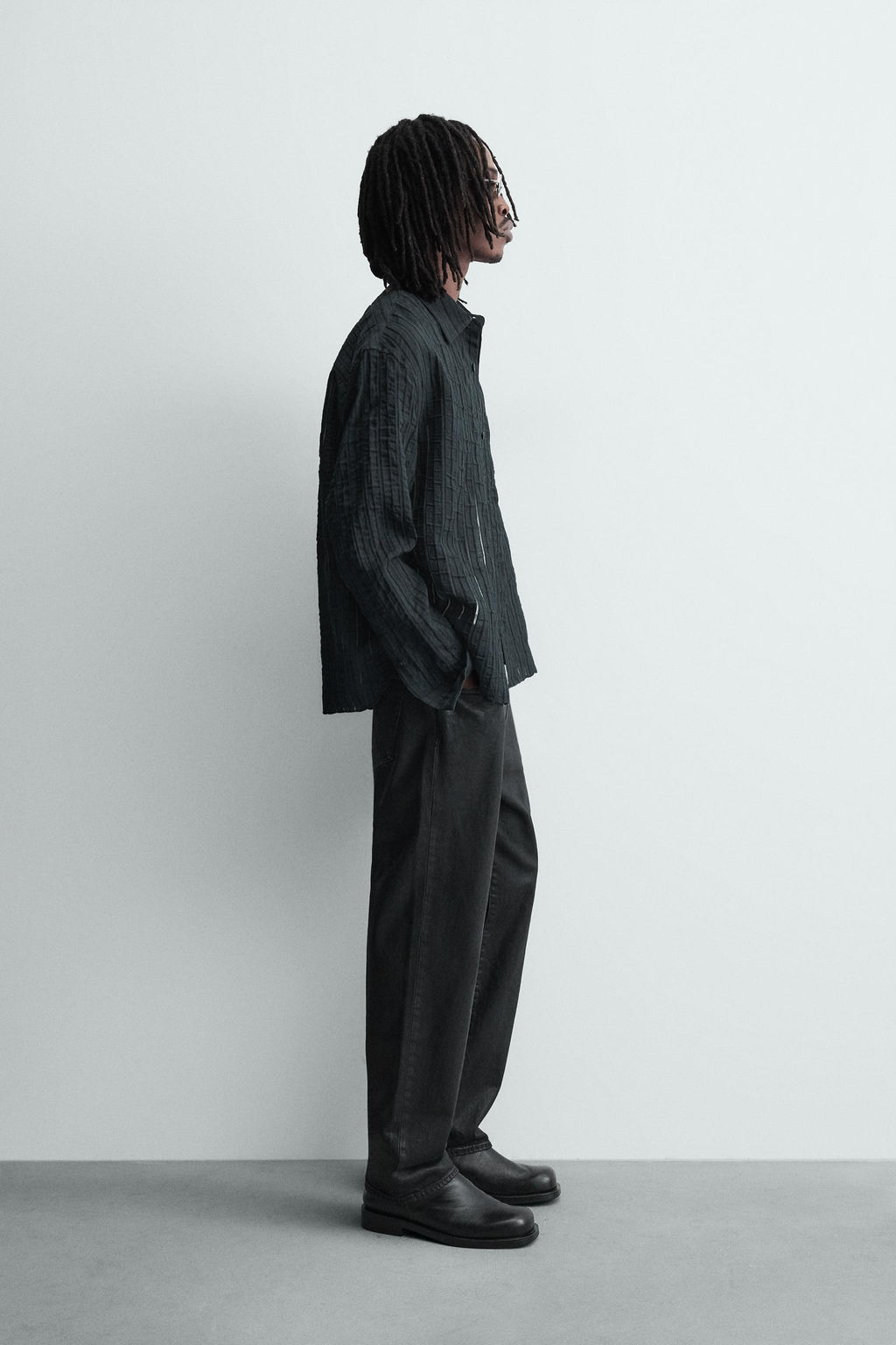 STRIPED JACQUARD SHIRT - Zara фото 4