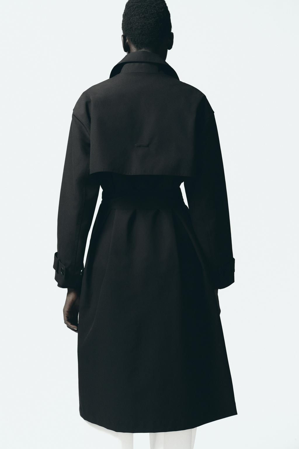 WATER-REPELLENT TRENCH COAT WITH BELT - Zara фото 8