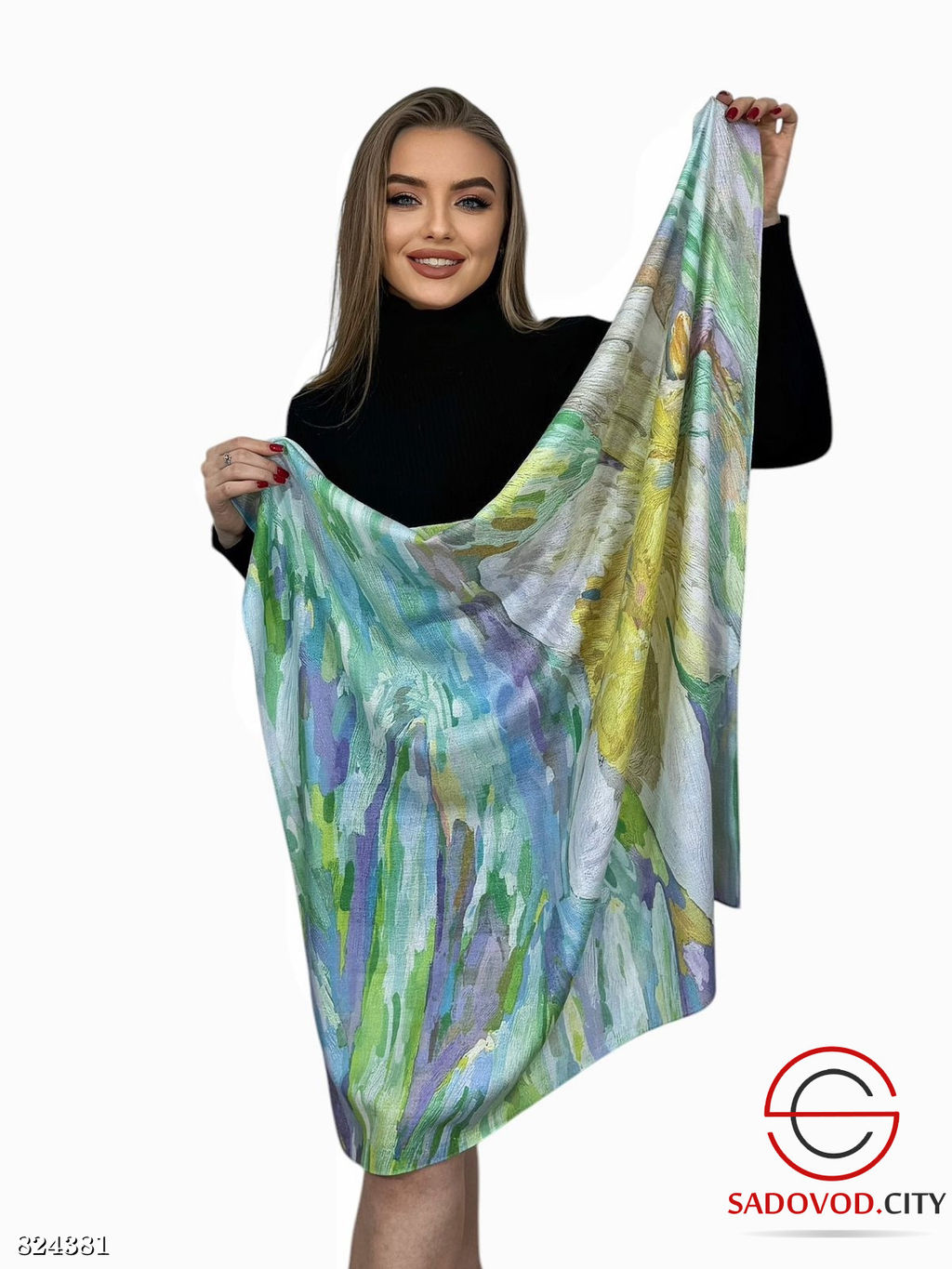 Платок женский с рисунком - Bruno фото 10