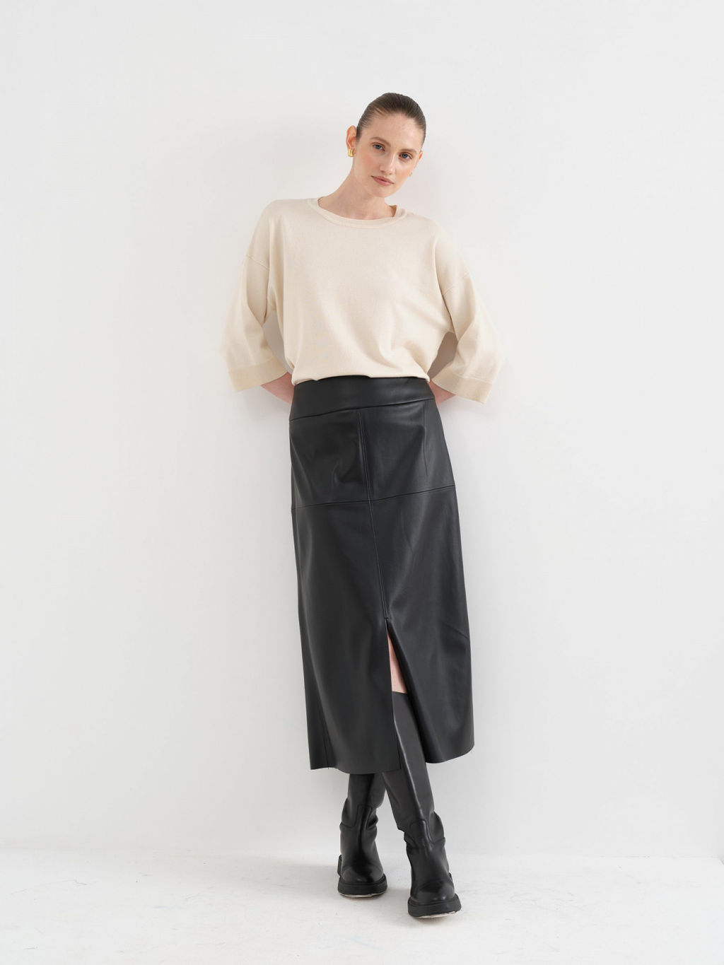 Conso/KJM 230621 - light beige Джемпер женский фото 4