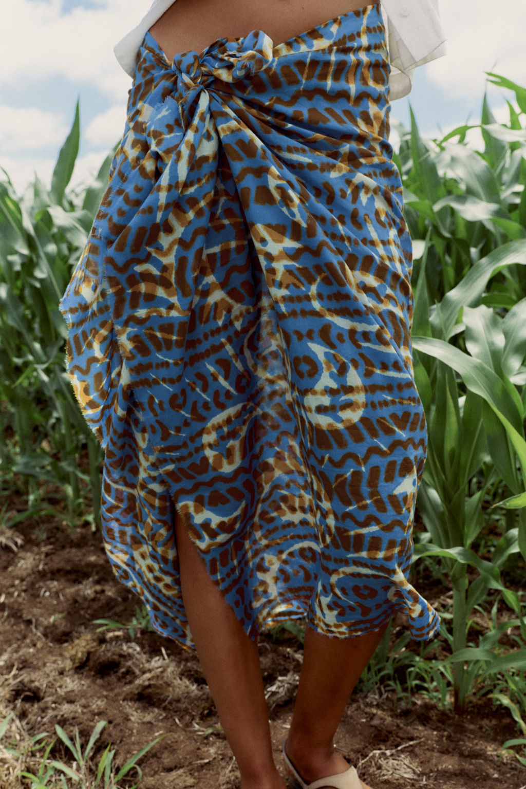 COTTON PRINT SCARF - Zara фото 2