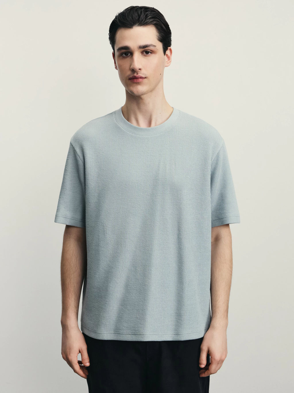 Футболка из фактурной ткани / Zarina  фото 10