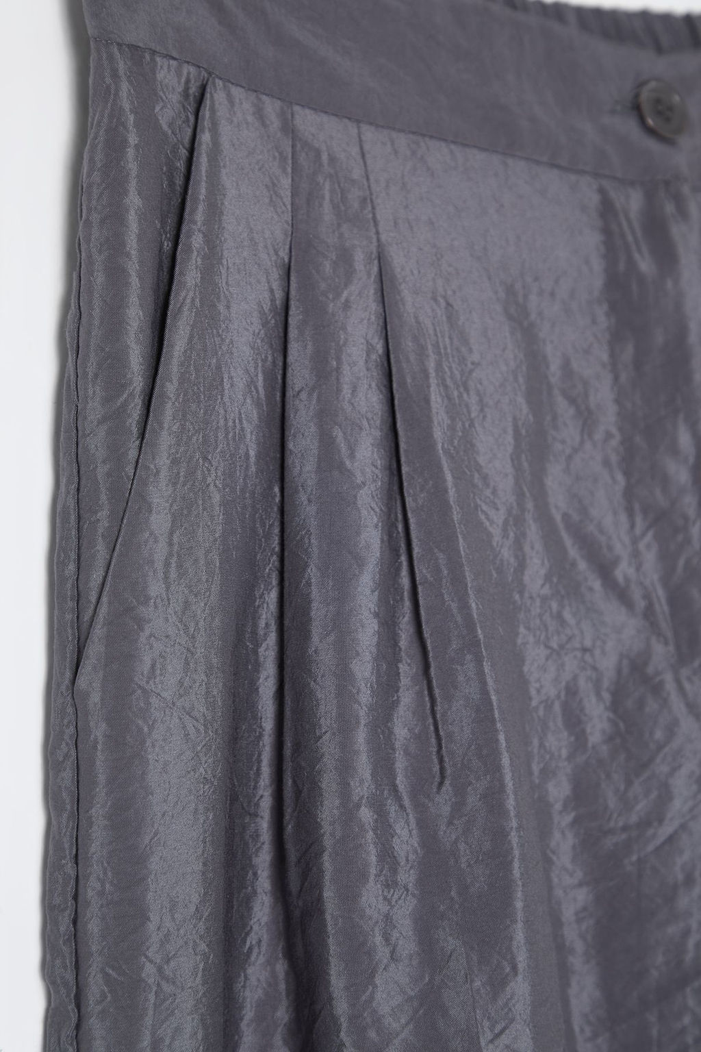 Antrasit Modal Yumusak Tuseli Wide Leg/Genis Paca Dokuma Pantolon TWOSS25PL00004