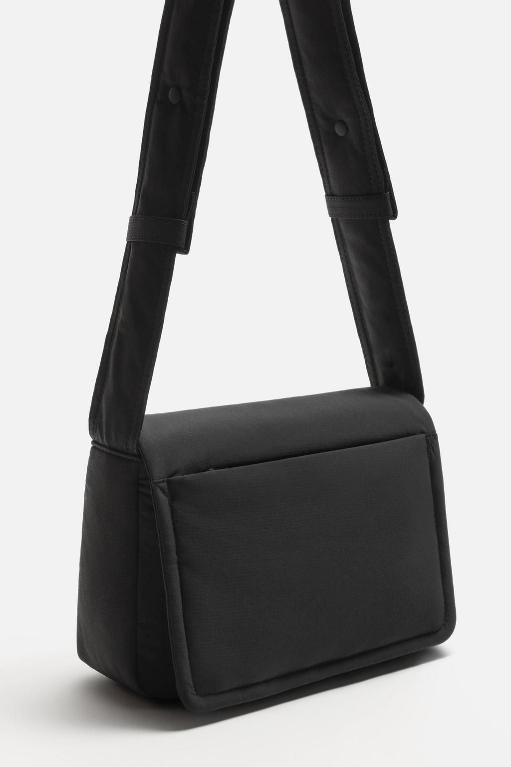 NYLON CROSSBODY BAG WITH FLAP - Zara фото 5