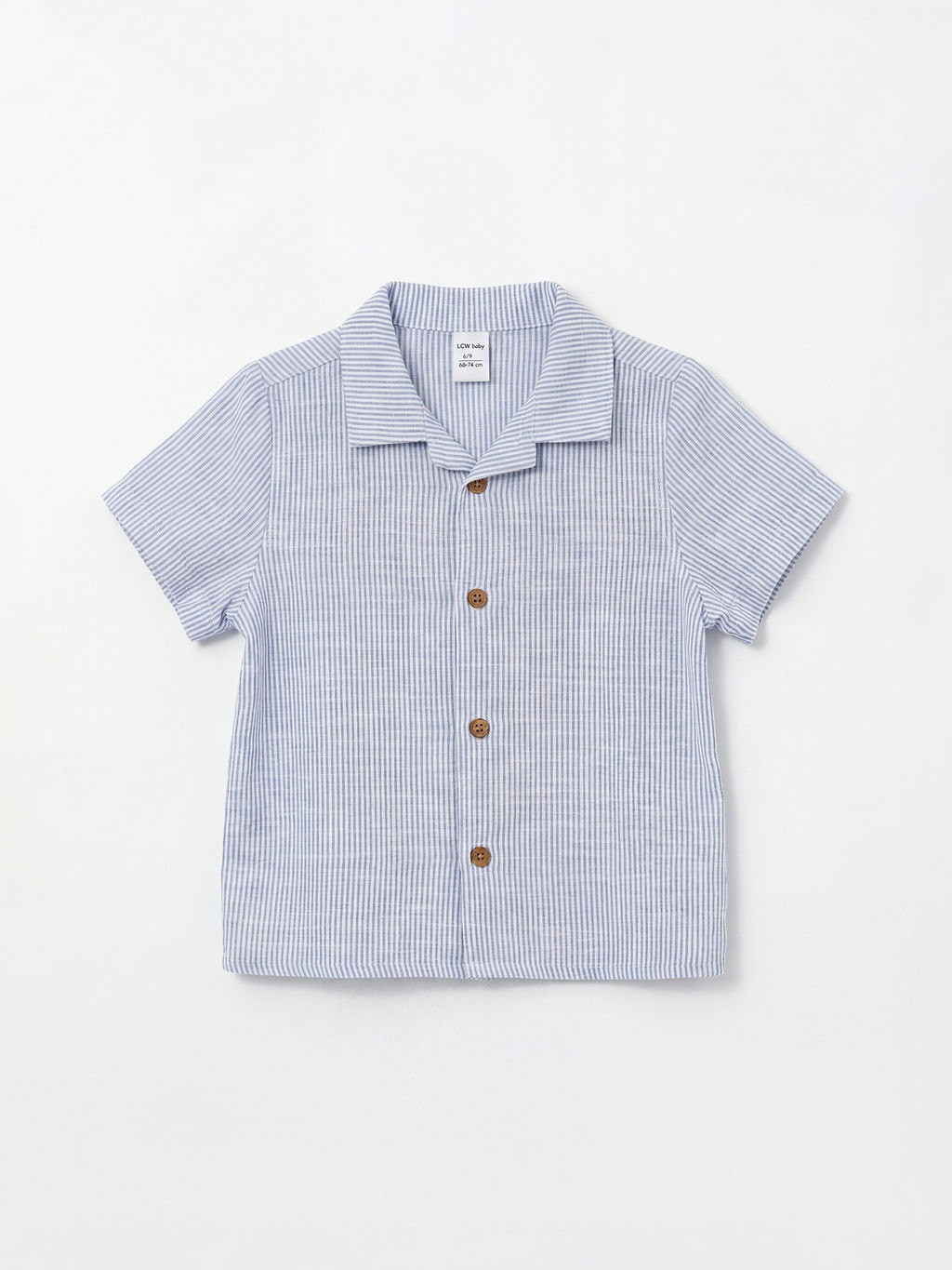 K?sa Kollu ?izgili Erkek Bebek G?mlek ve ?ort