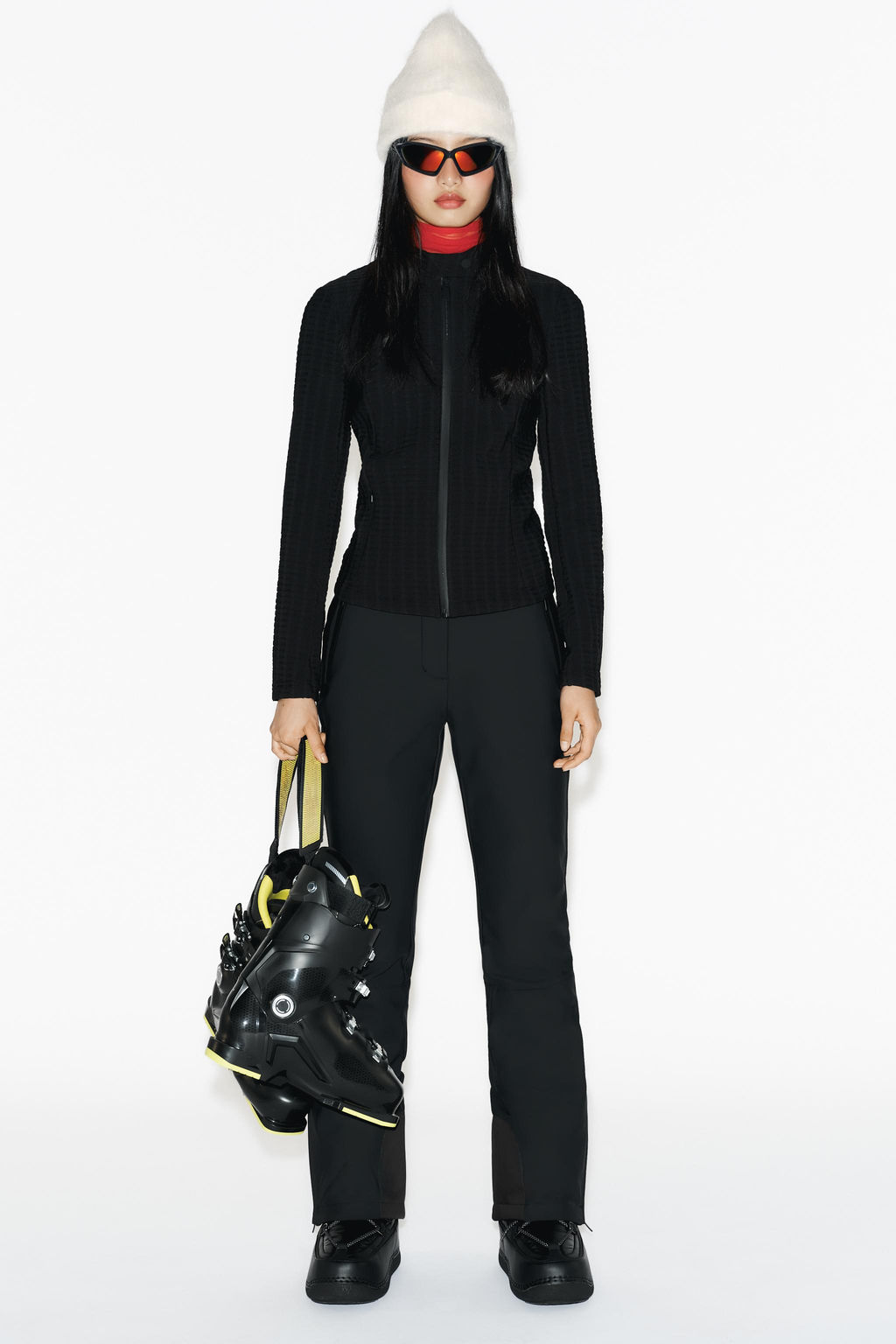 PANTAL?N FLARE WATER RESISTANT WINDPROOF RECCO® TECHNOLOGY SKI COLLECTION / Negro