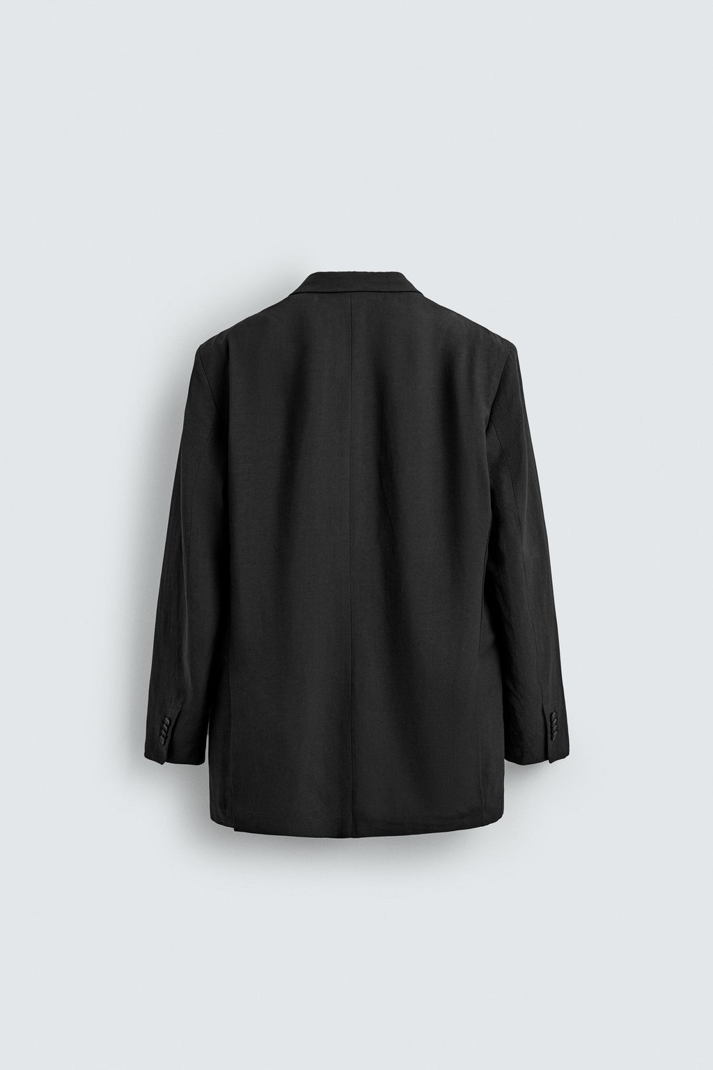 BLAZER TRAJE RELAXED FIT VISCOSA - LINO / Negro - Zara фото 8