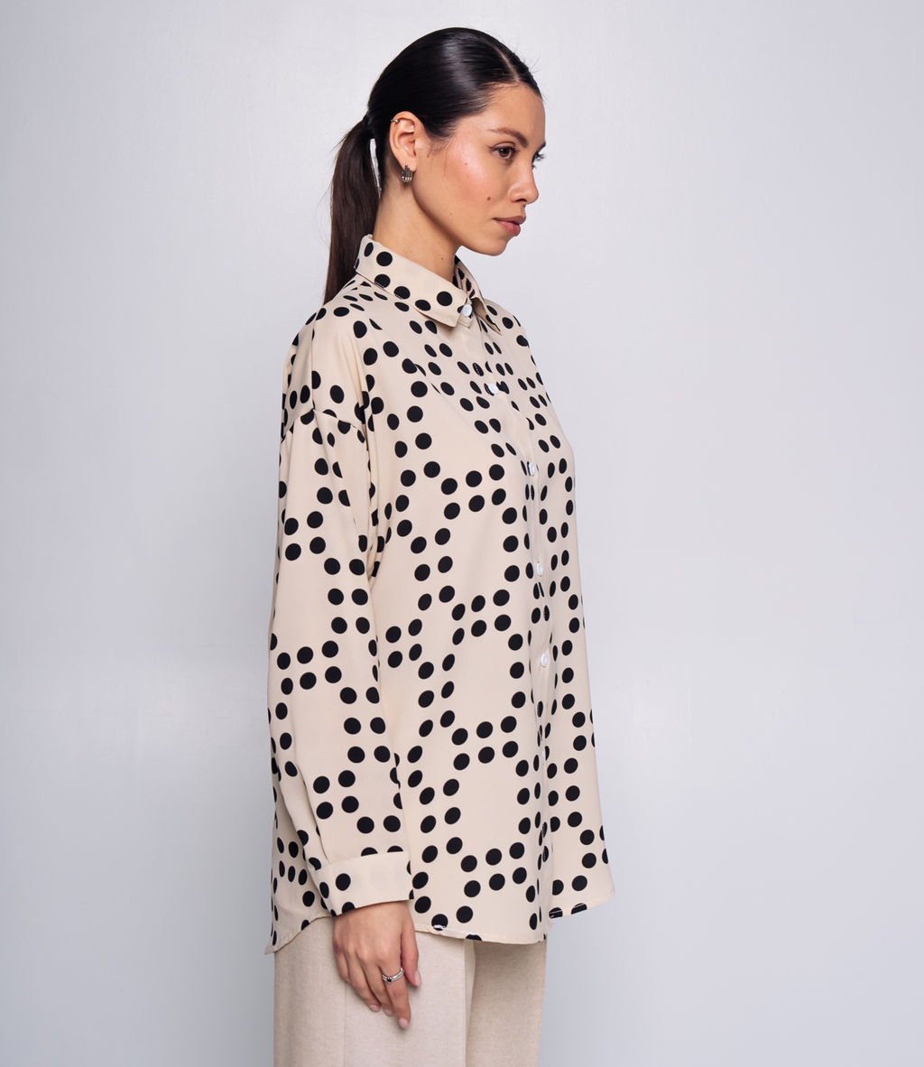 Рубашка #КТ922 (1), светло-бежевый