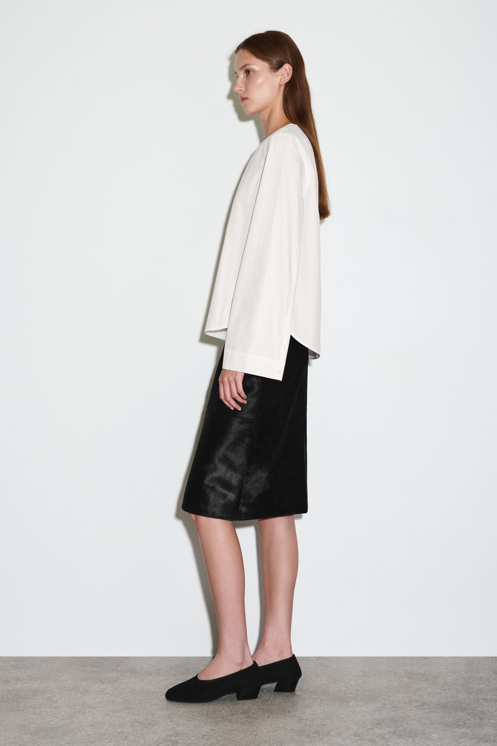 CURVED-HEM COTTON BLOUSE - H&m фото 7