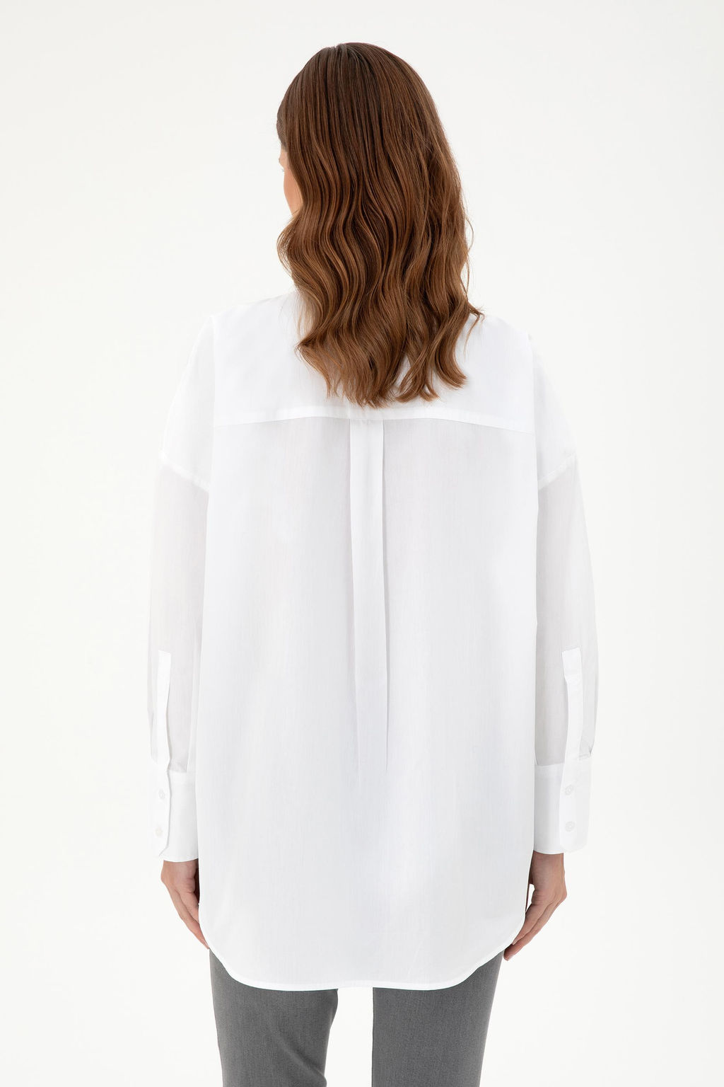 Женская белая рубашка с длинным рукавом Неожиданная скидка в корзине - U.s. polo assn фото 5