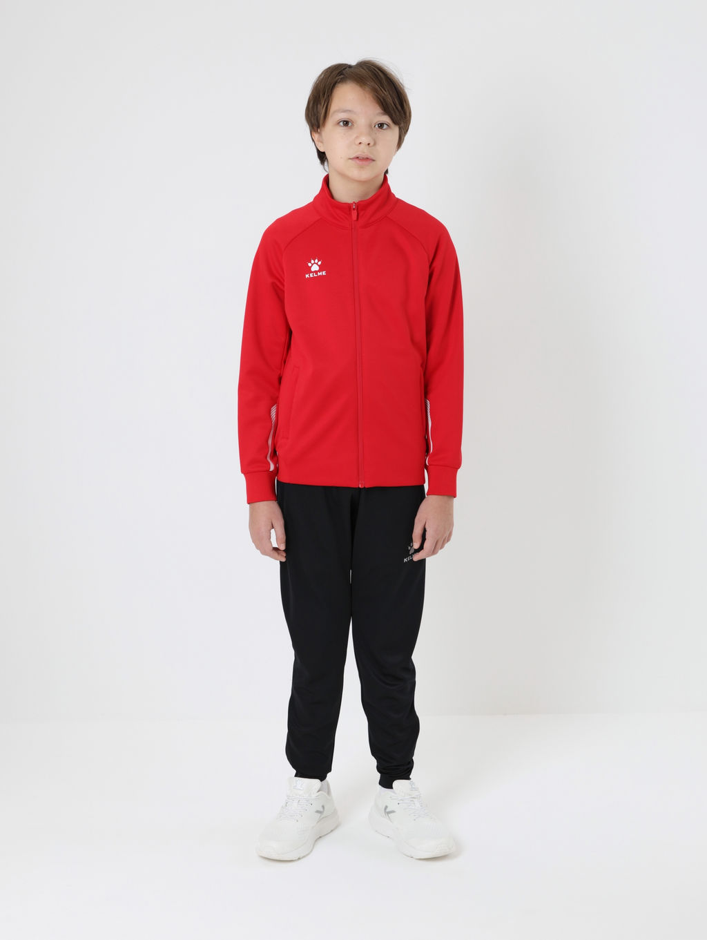 Детская олимпийка KELME Childrens Knitted Jacket (fleece) Red