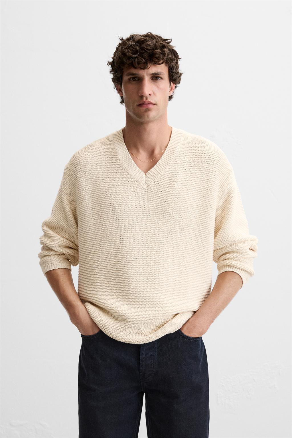 TEXTURED KNIT SWEATER - Zara фото 2
