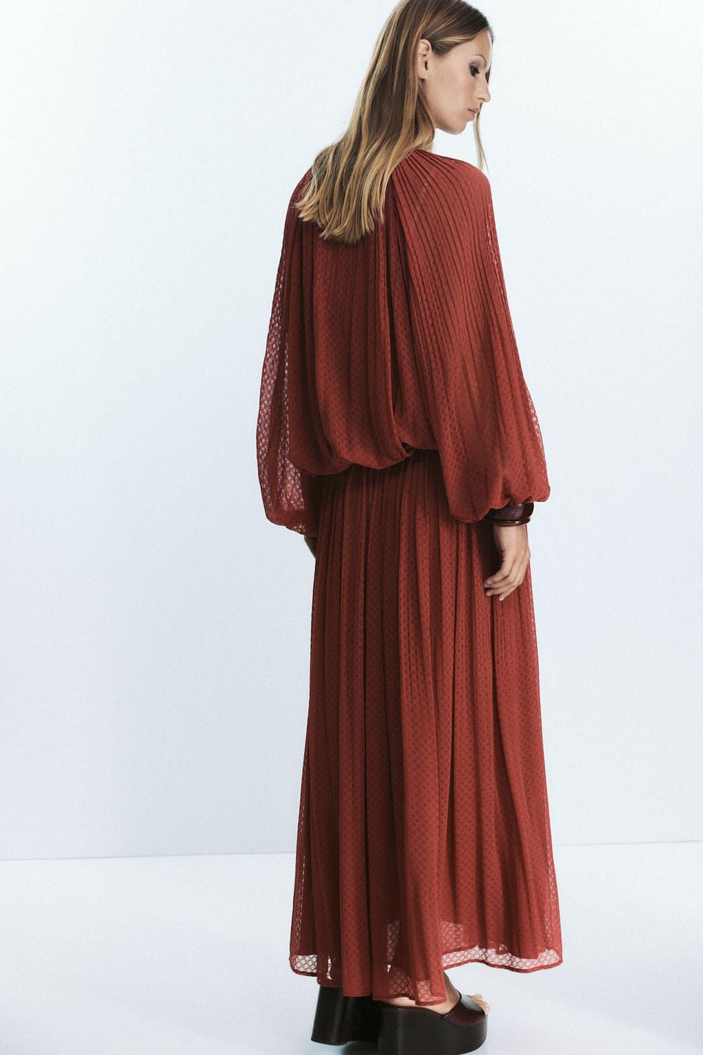 TASSEL PLEATED BLOUSE - Zara фото 5