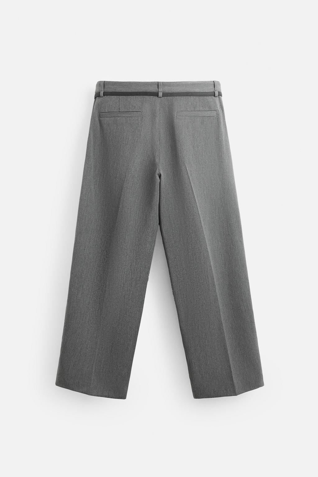 BELTED PLEATED TROUSERS - Zara фото 9