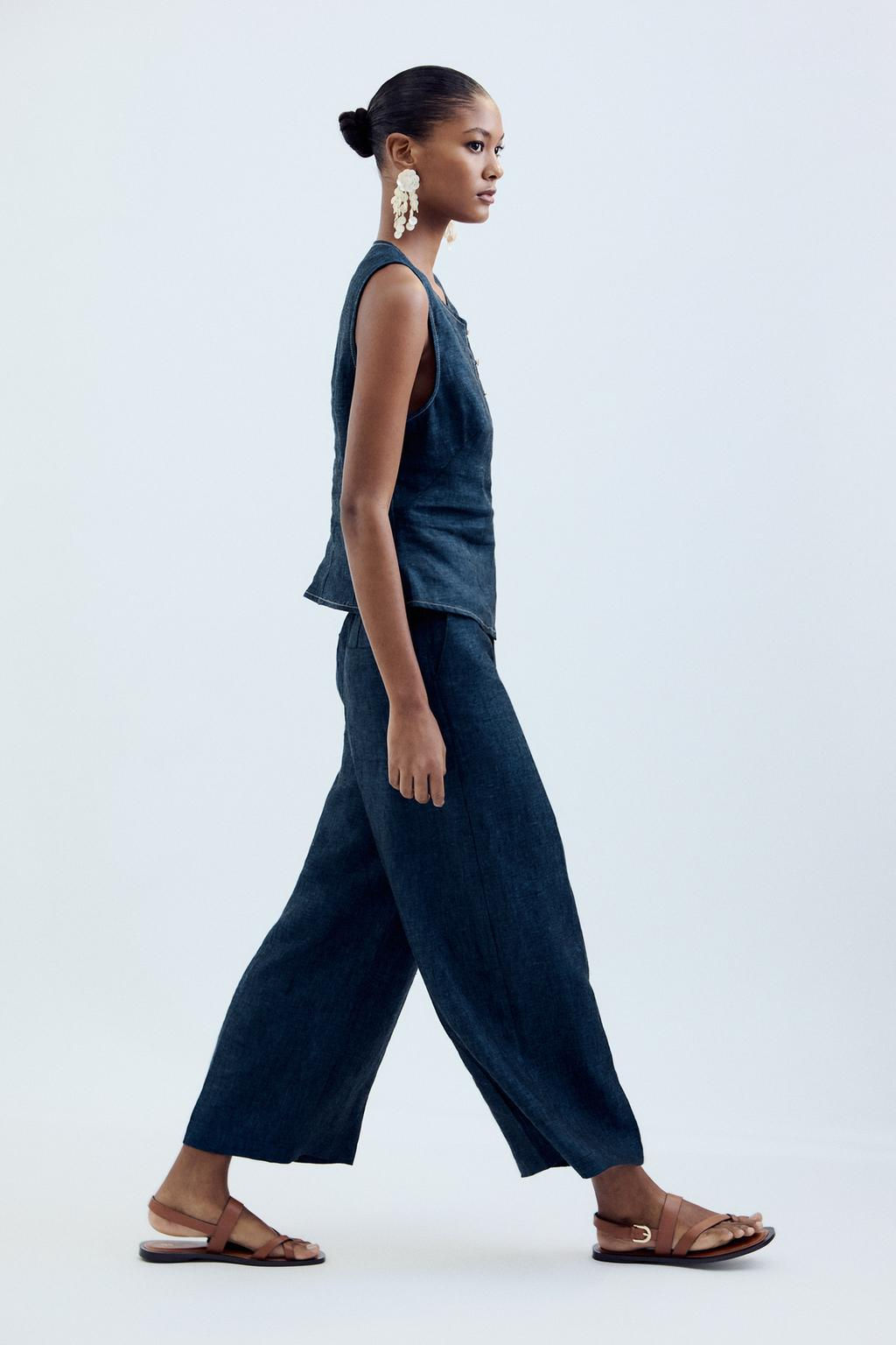 LINEN CULOTTES - Zara фото 3