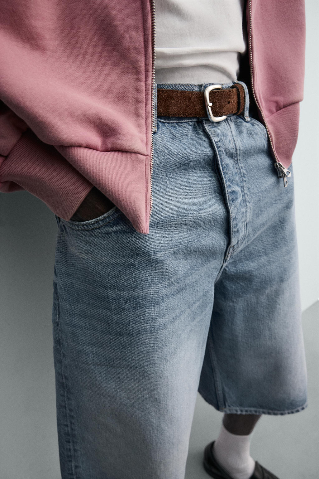 BERMUDA DENIM BAGGY FIT / Azul