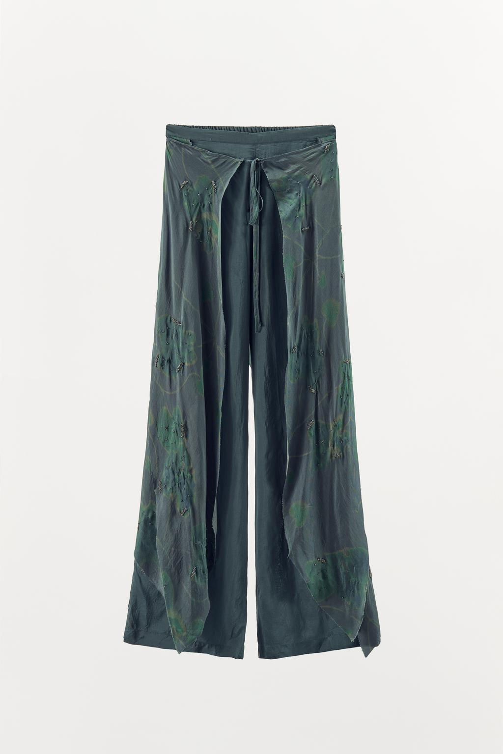 BEADED WRAP TROUSERS - Zara фото 3