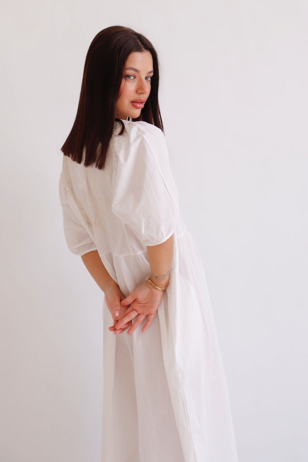 13187 Платье молочное из хлопка - Martichelli фото 2