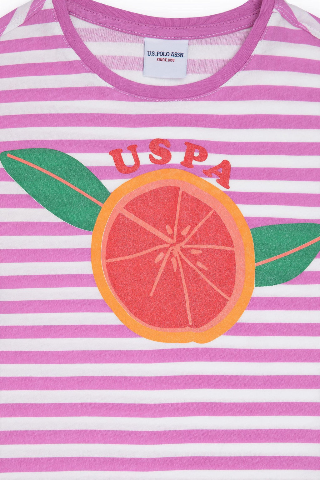 U. S. Polo Assn / Фиолетовая футболка с круглым вырезом для девочек - U.s. polo assn фото 4