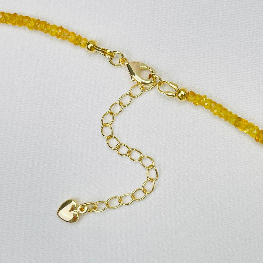 Колье из желтого Сапфира 42 см +