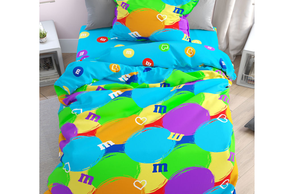 КПБ "Павлайн" FreeDom бязь 1,5 сп. "Конфетки" вид 1 с 1 нав. 70*70