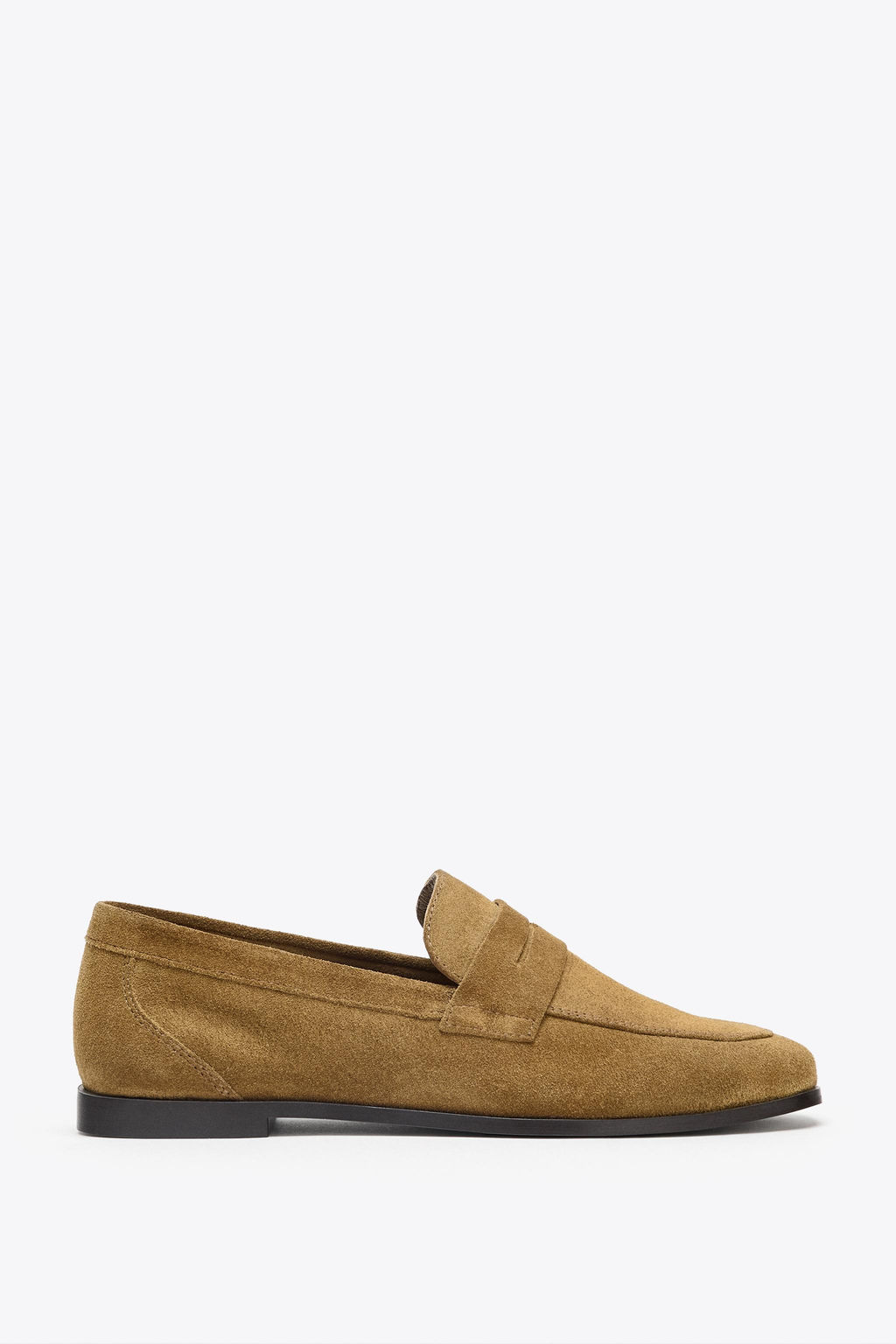 SPLIT SUEDE LOAFERS