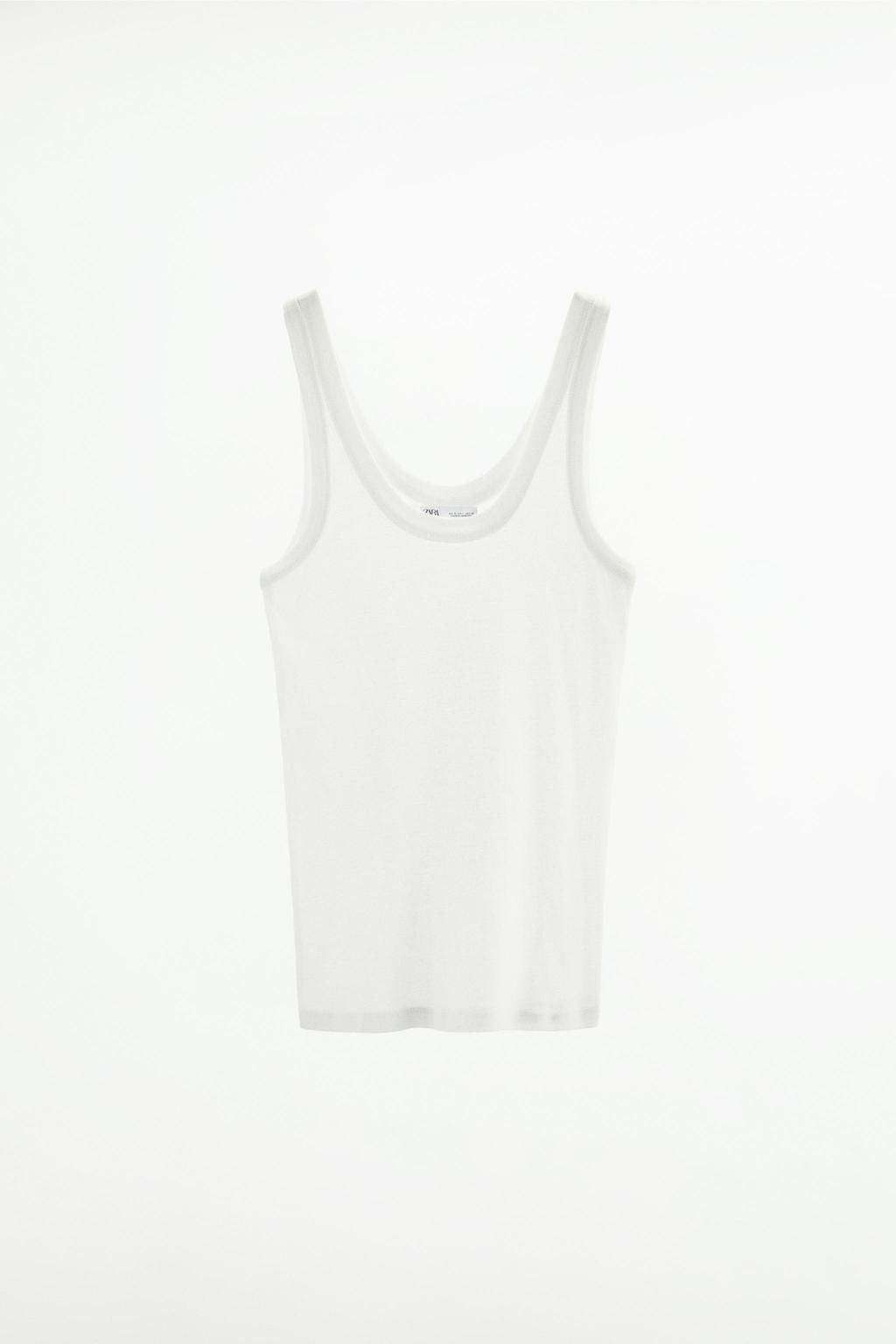 STRAPPY COTTON TOP - Zara фото 6