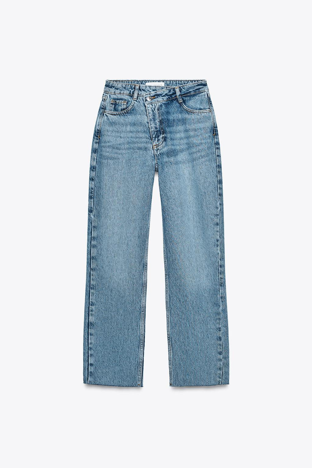 JEANS Z1975 STRAIGHT HIGH-WAIST CROSSOVER WAIST - Zara фото 9