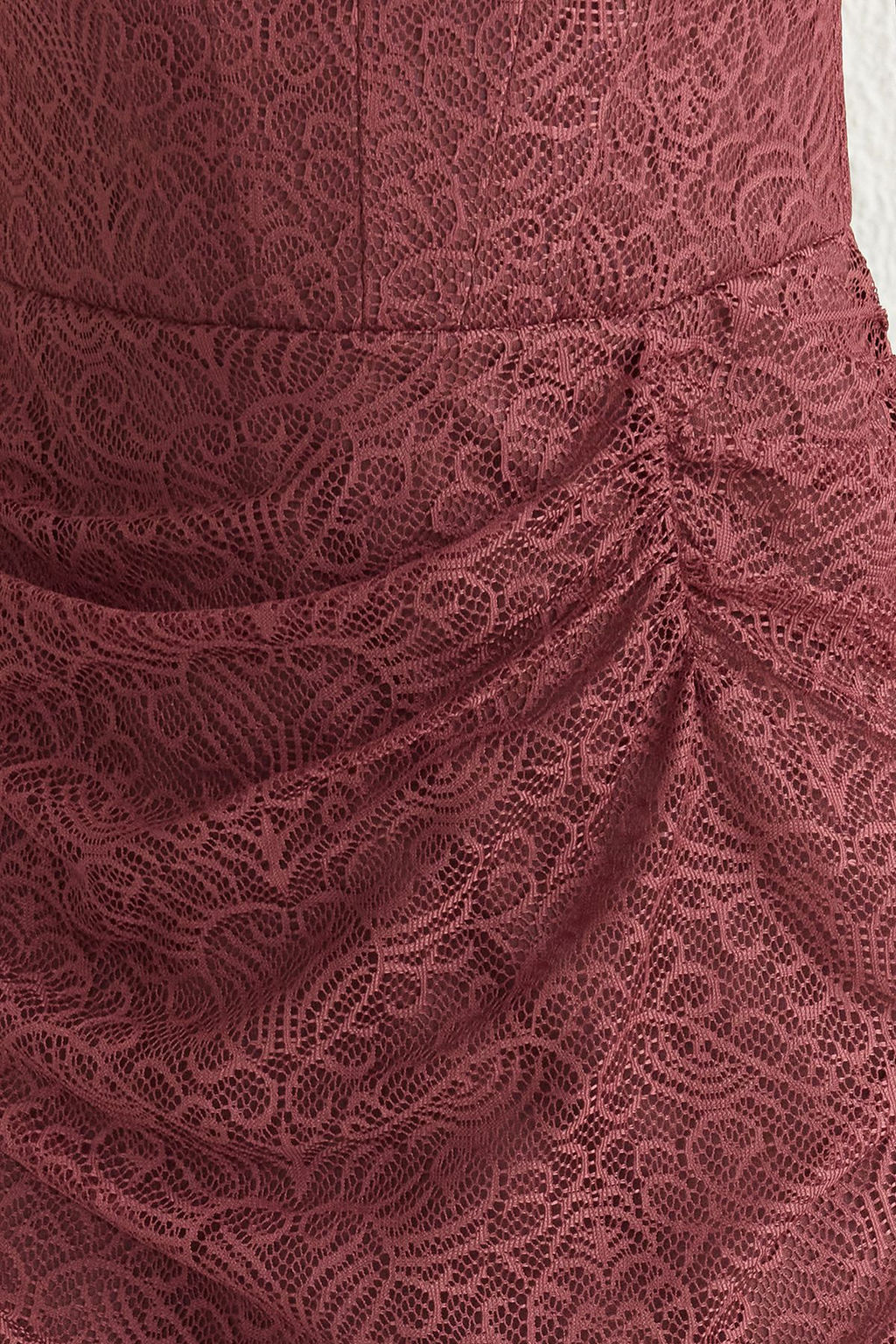 Gul Kurusu Vucudu Saran Buzgulu Astarl? Dantel Orme S?k Abiye Gece Mezuniyet Elbisesi TPRSS25EL00048 - Trendyolmilla фото 4