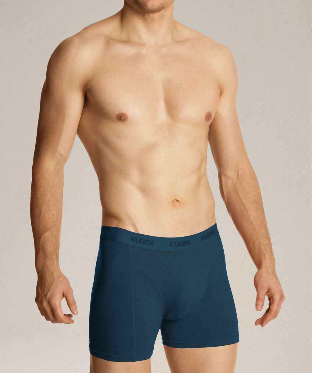 ATLANTIC 2MH-175 Трусы шорты Comfort - набор (2 шт.) сине-зеленый + темно-голубой фото 3