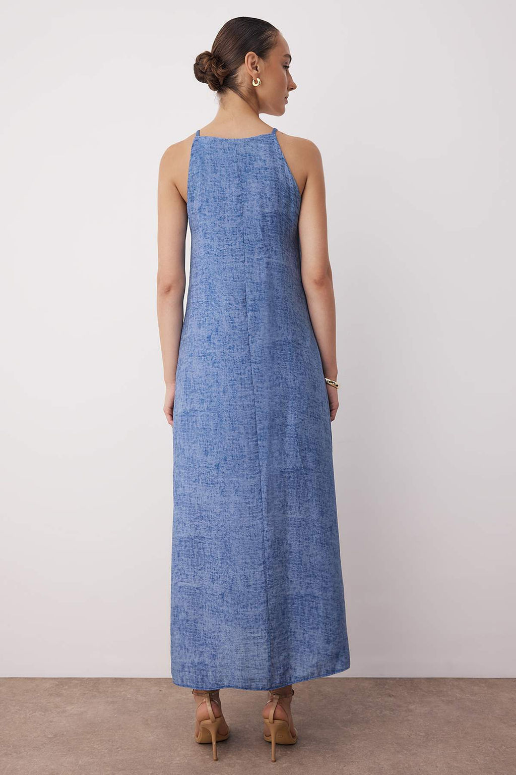 Antrasit Duz Maxi Dokuma Elbise TWOSS25EL00904 - Trendyolmilla фото 16