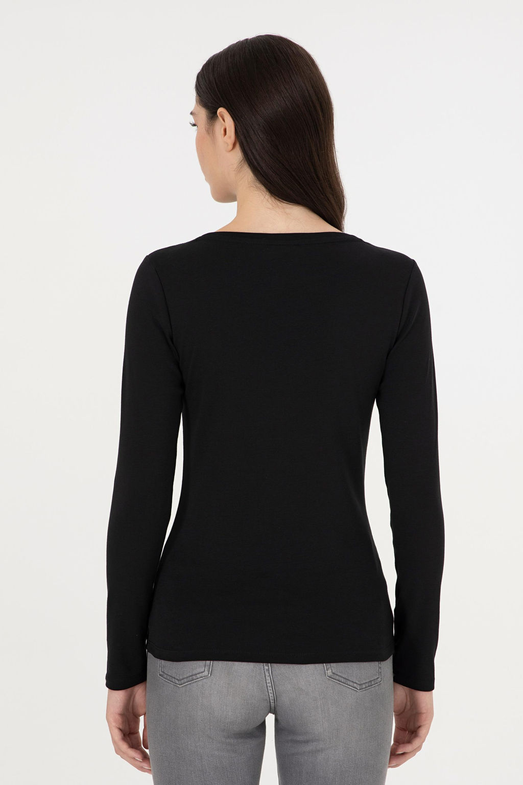 Женский черный свитшот с круглым вырезом Неожиданная скидка в корзине - U.s. polo assn фото 5