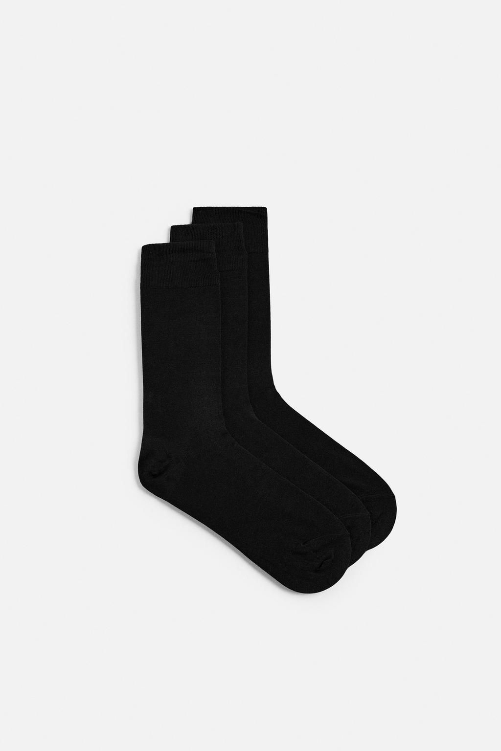 3-PACK OF MERCERISED COTTON SOCKS - Zara фото 5