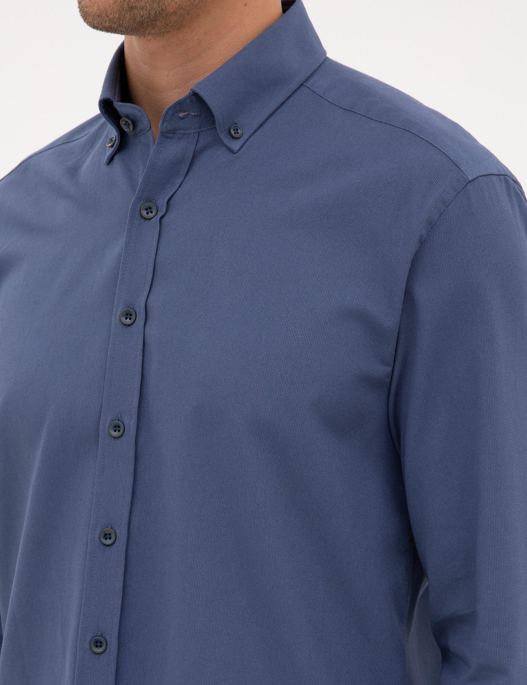 _ndigo Regular Fit Uzun Kollu G_mlek - Pierre cardin фото 7