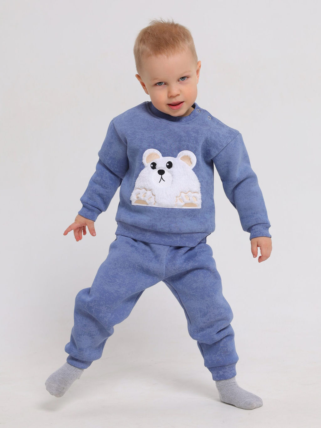Костюм для мальчика с начесом Футер - Оптима фото 3