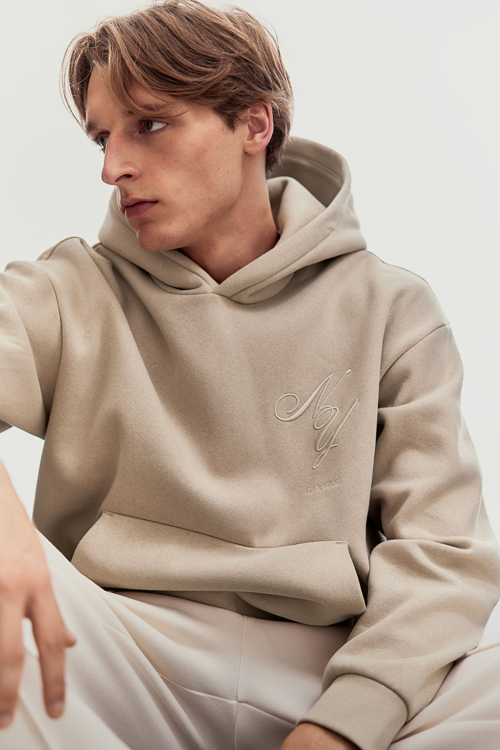 Loose Fit Printed hoodie - H&m фото 3