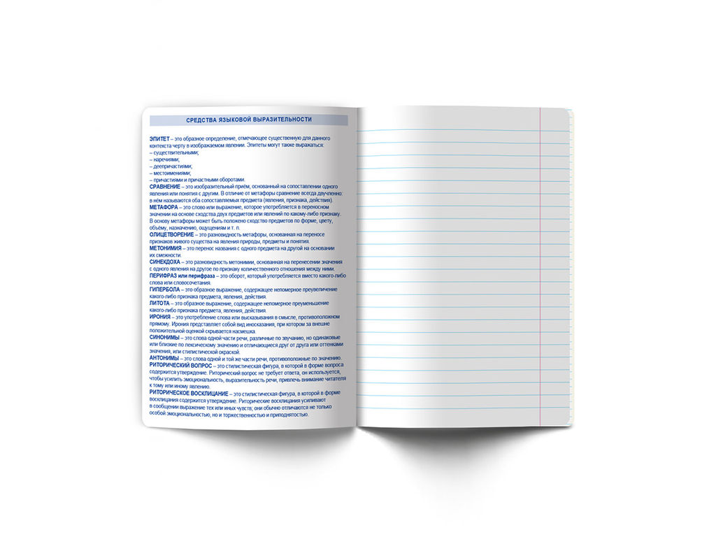 Светоч 48Т3 Тетрадь со справочным материалом Знания в действии, A5 48 л. на скобе 60 г/кв.м , белизна 90 % 10 шт. , линия 00833 Литература фото 4