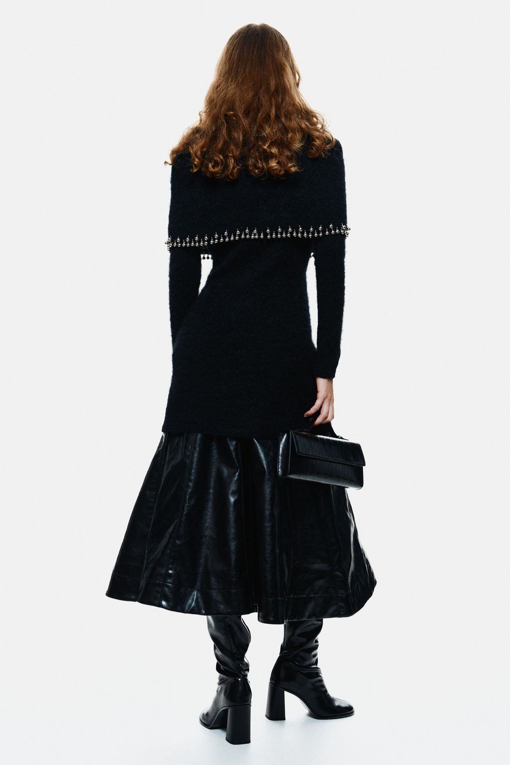 Vestido en mezcla de mohair con ribete de cuentas - H&m фото 4