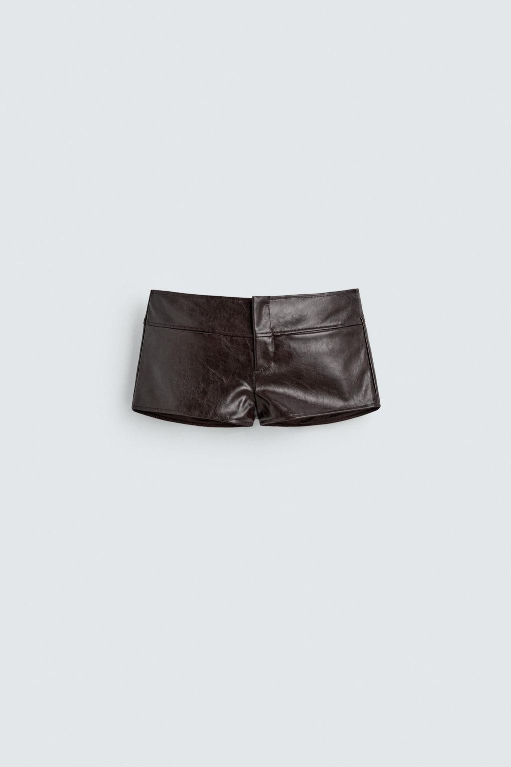 HARRY LAMBERT FOR ZARA X DISNEY COMBINED LEATHER EFFECT MINI SHORTS фото 3