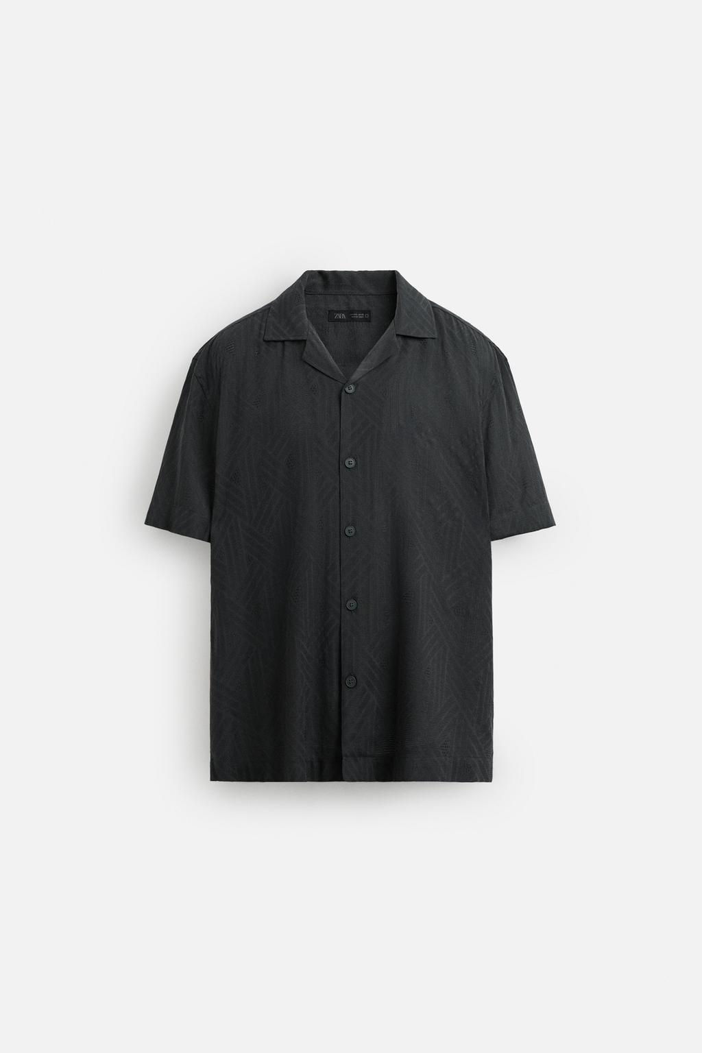 GEOMETRIC JACQUARD SHIRT - Zara фото 7