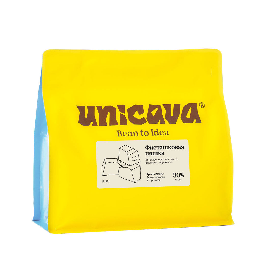 Фисташковая няшка, белый шоколад 30 %