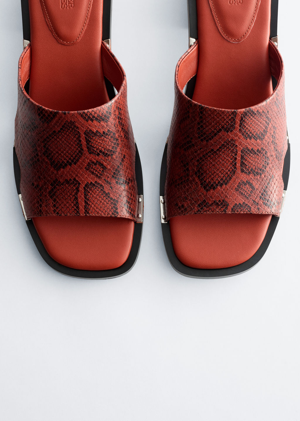 Sandalias de piel con tac?n ancho - H&m фото 5