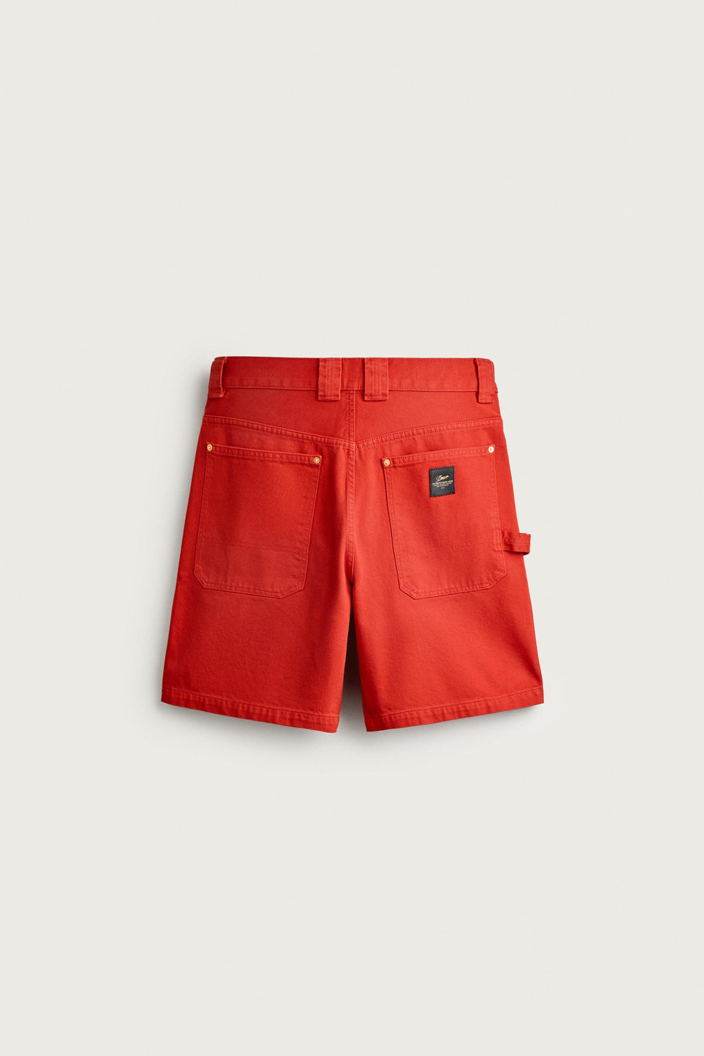BERMUDA RELAXED FIT ALGOD?N / Blanco / Rojo - Zara фото 7