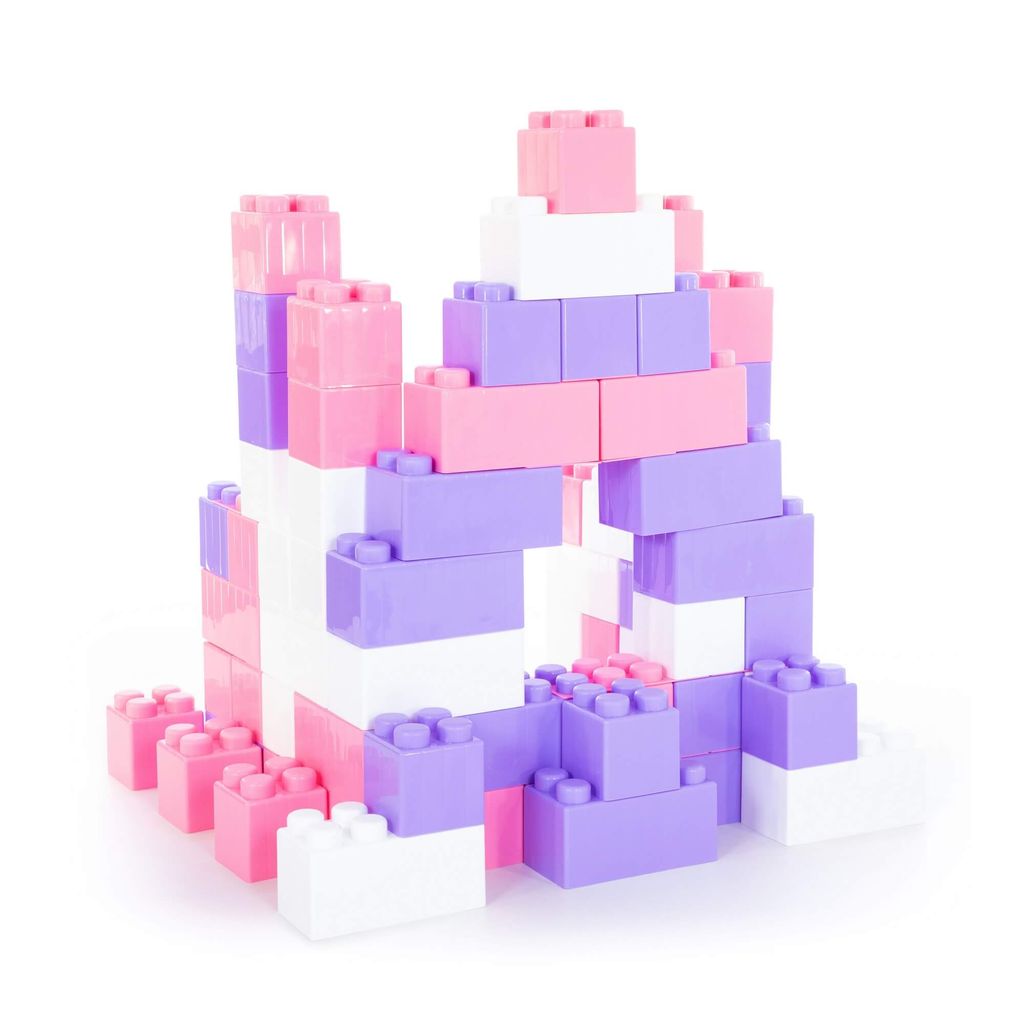 Конструктор строительный XXL, 72 элемента (v2) + соединитель (72 элемента) - Полесье фото 6