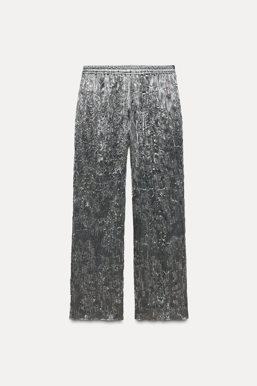 ZW COLLECTION SEQUIN TROUSERS - Zara фото 7