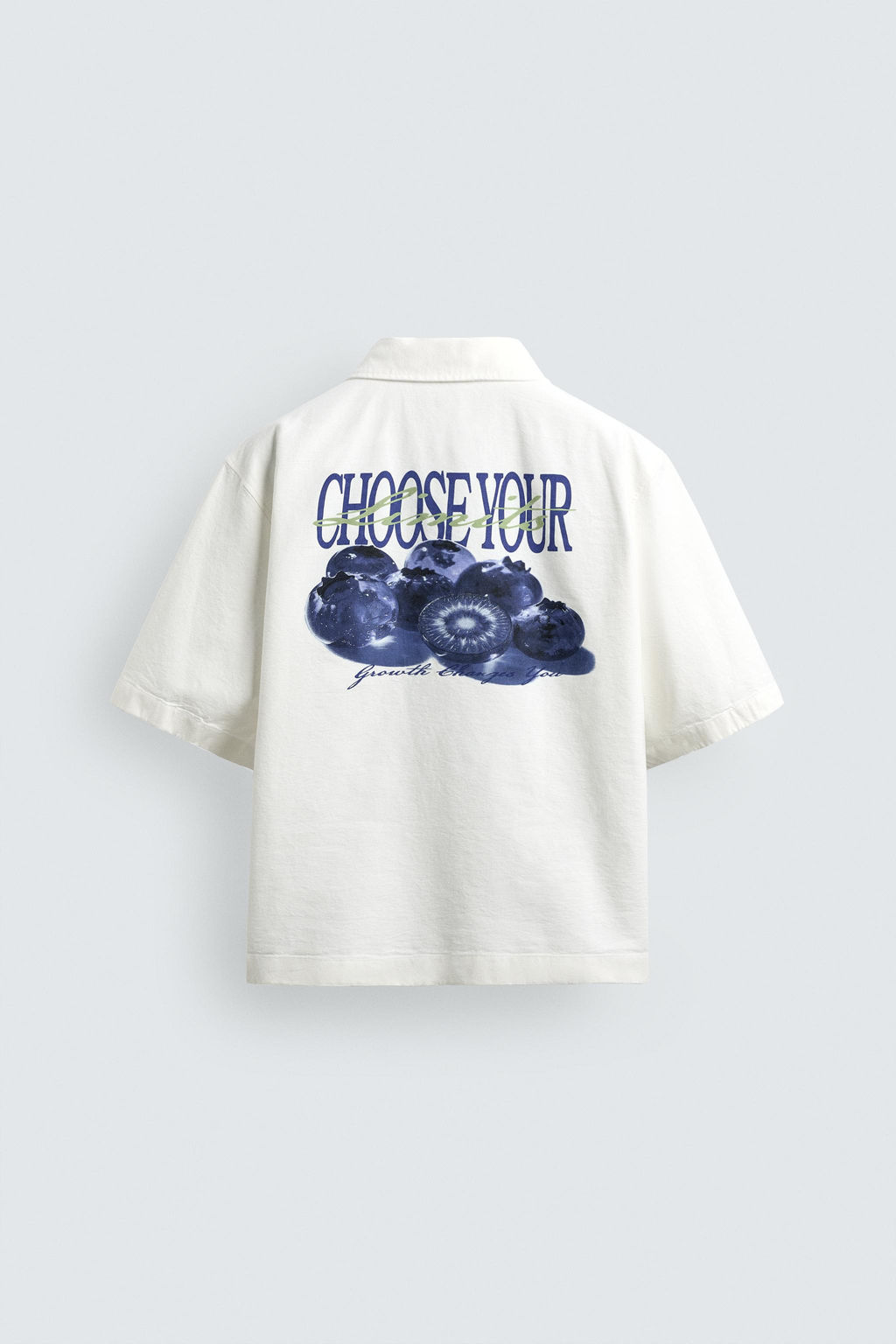 CAMISA LAVADA ESTAMPADO COMBINADO / Blanco - Zara фото 9