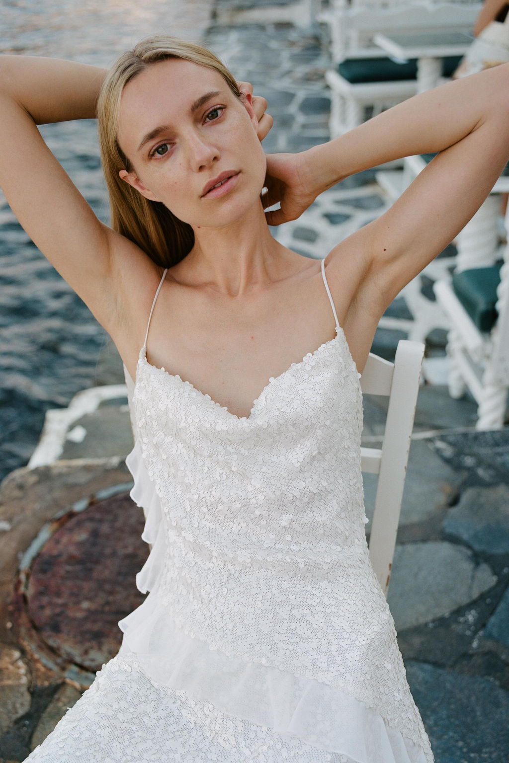 SEQUINNED RUFFLE MINI DRESS - Zara фото 4