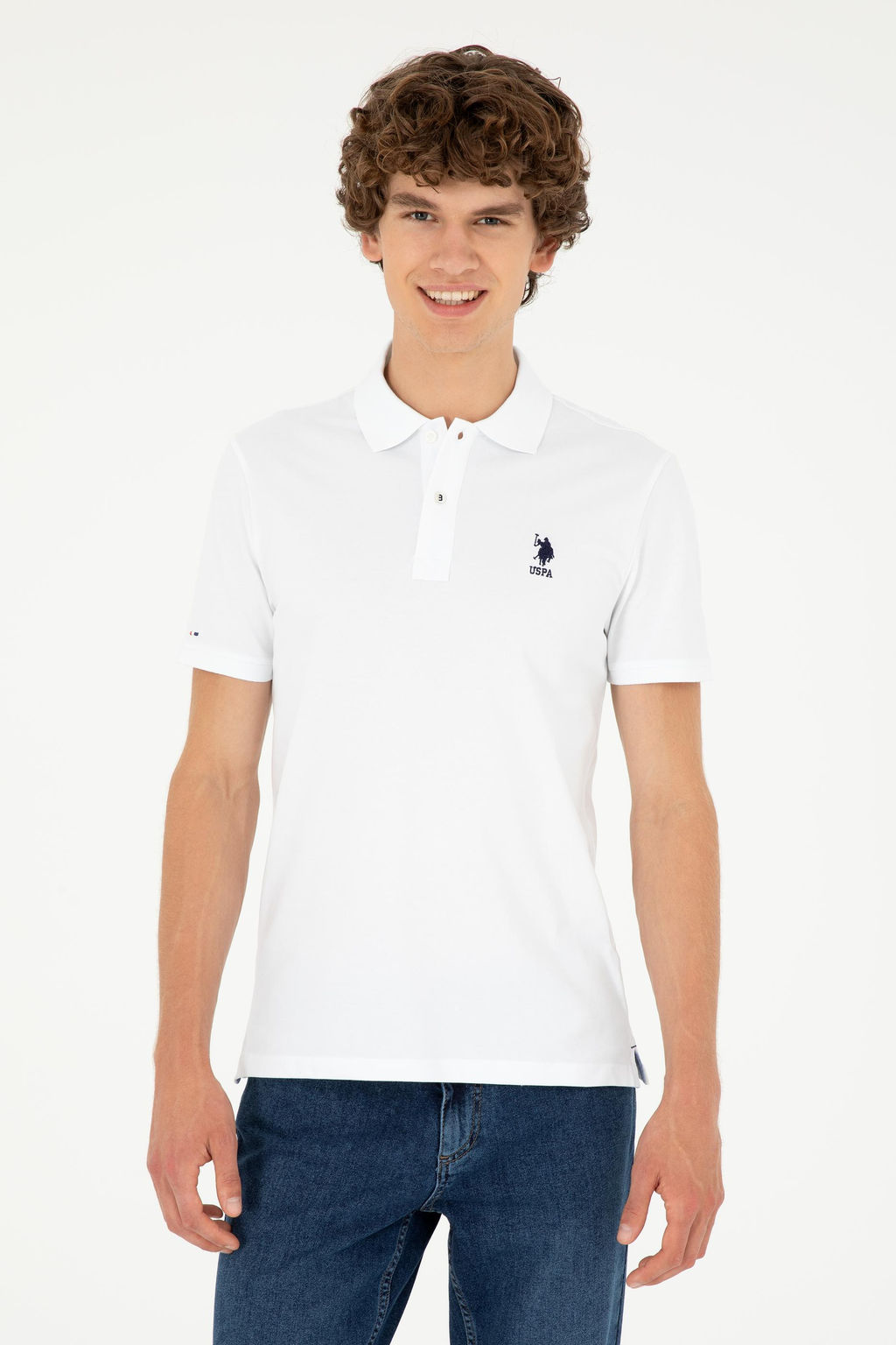 Мужская белая базовая футболка Неожиданная скидка в корзине - U.s. polo assn фото 8
