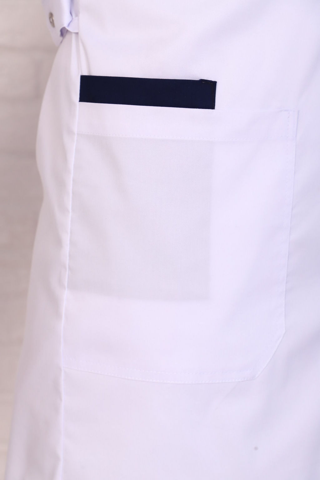 Халат мужской 236 CVC. Цвет: белый и темно-синий - Стильб фото 3